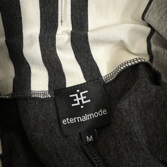 ETERNAL MODE Lotus Pants Heather Gray High Rise Stretch Asymmetric NWOT - Picture 12 of 16